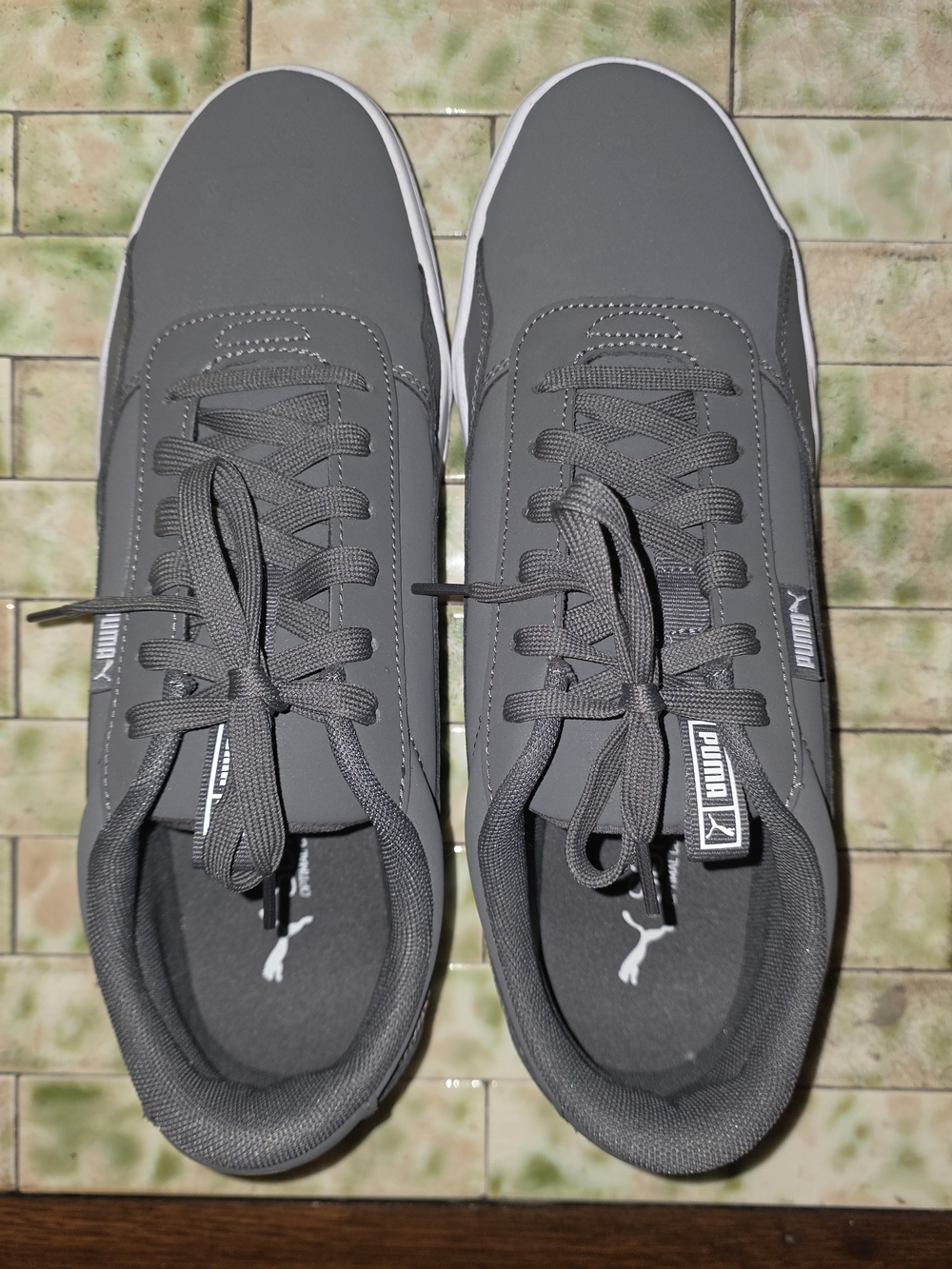Puma Gray Low-Top Sneakers